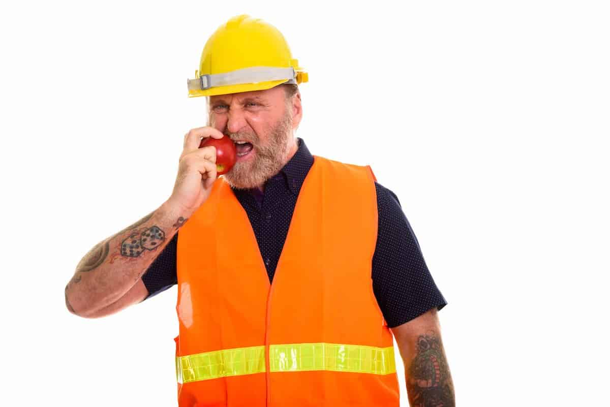 eating healthy as a construction worker